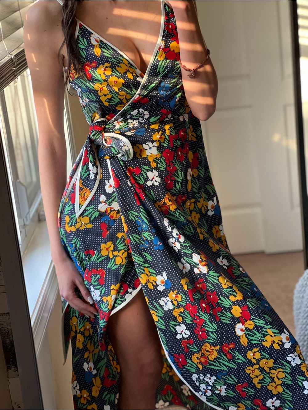 Tory Burch Floral Grotto Wrap Dress